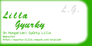lilla gyurky business card
